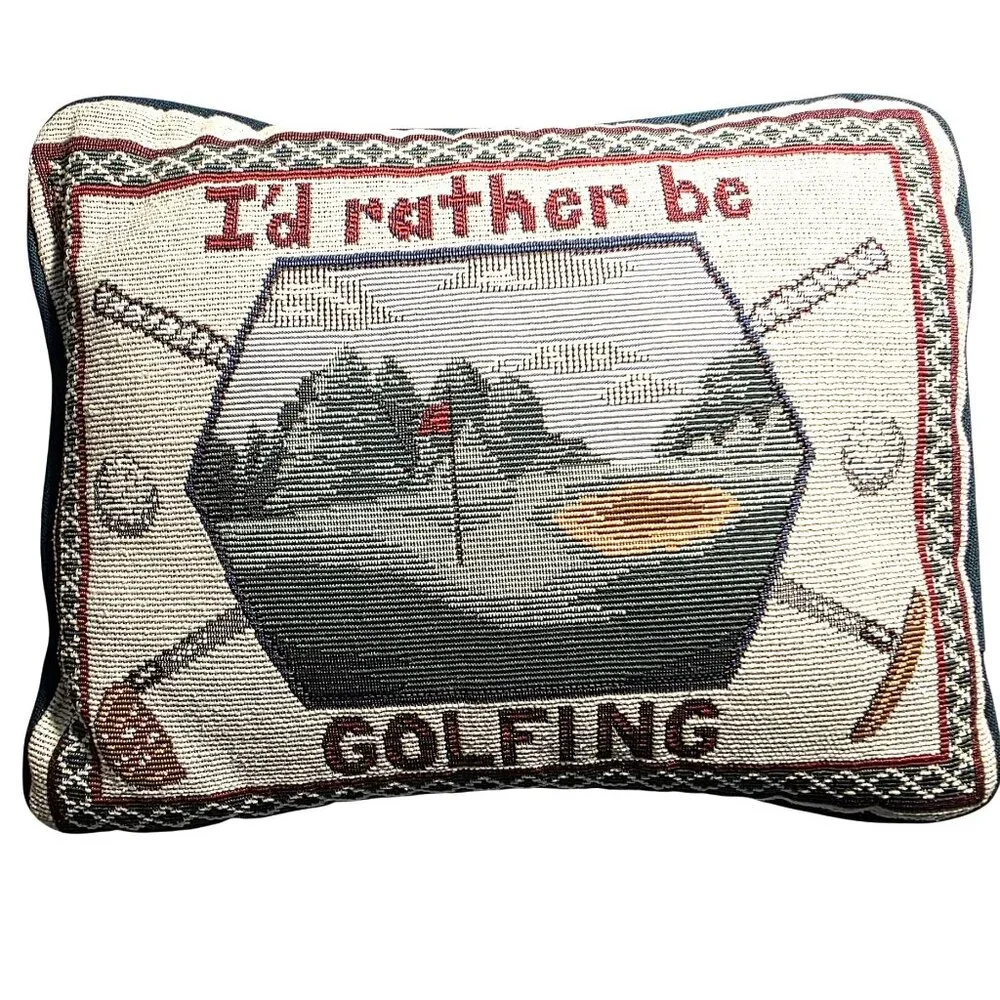 Golf Tapestry Pillow
